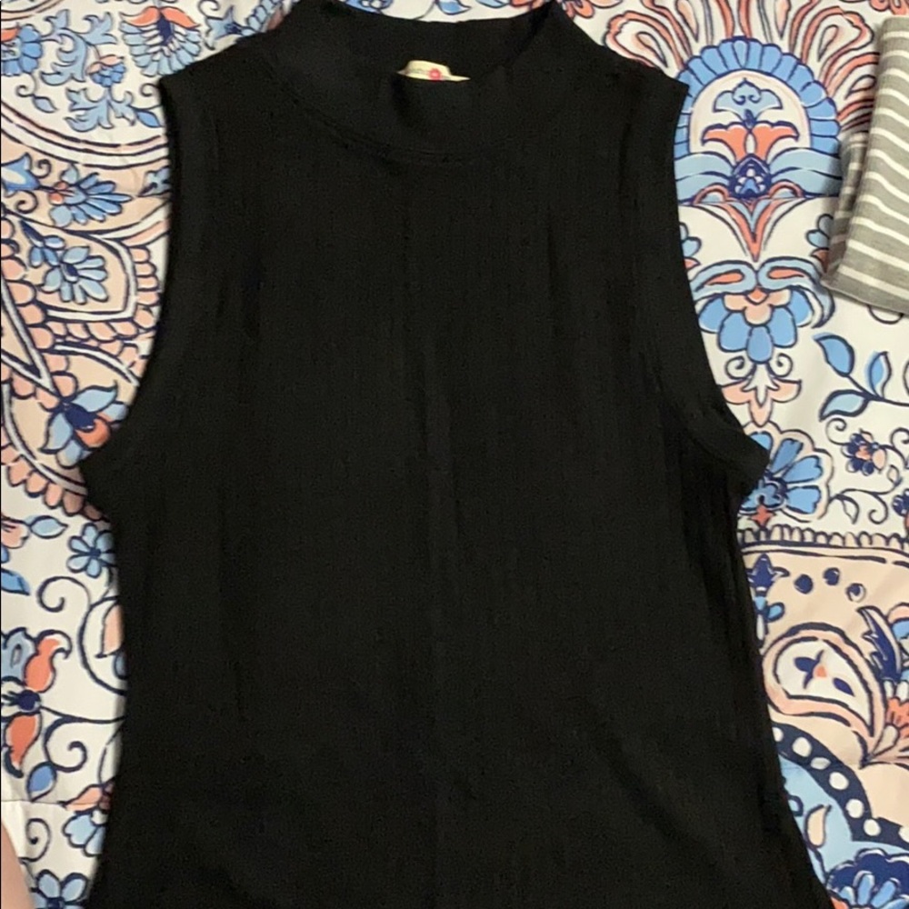 Ribbed dressy tank top